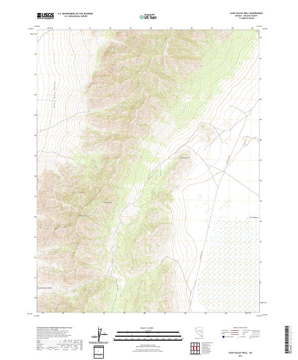 Cave Valley Well topographic map thumbnail