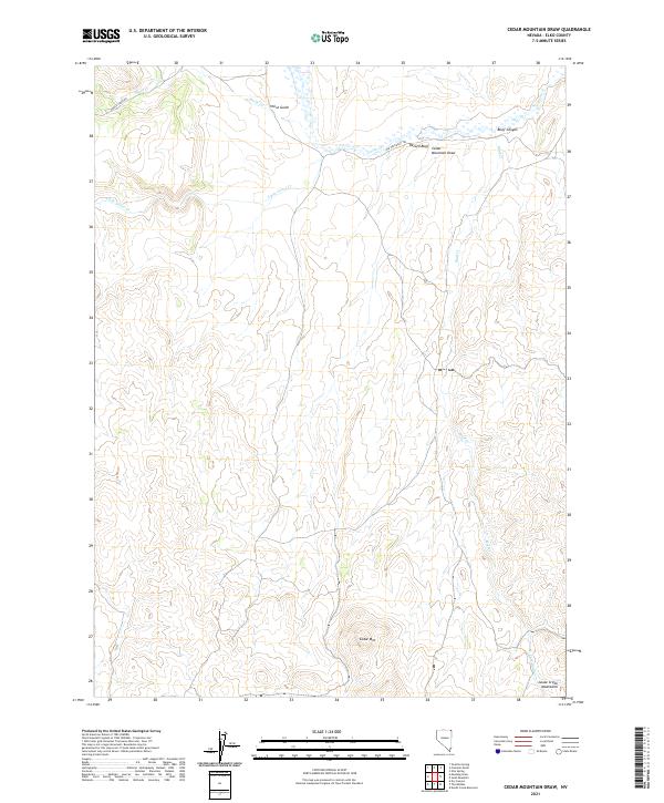 Cedar Mountain Draw topographic map thumbnail