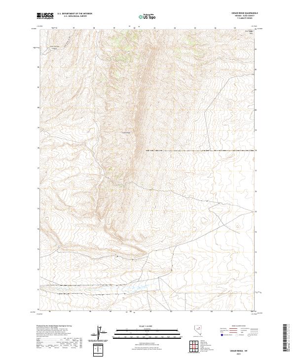Cedar Ridge topographic map thumbnail