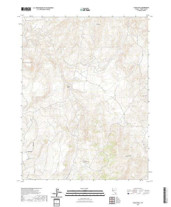 Chalk Hills topographic map thumbnail