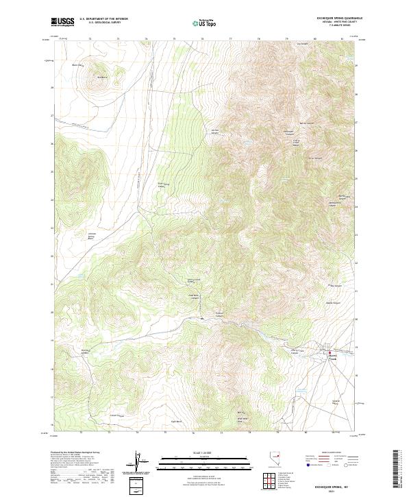 Exchequer Spring 2021 topographic map preview