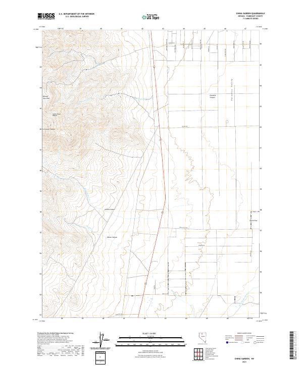 China Garden topographic map thumbnail
