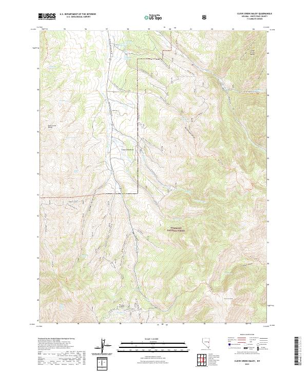 Cleve Creek Baldy topographic map thumbnail