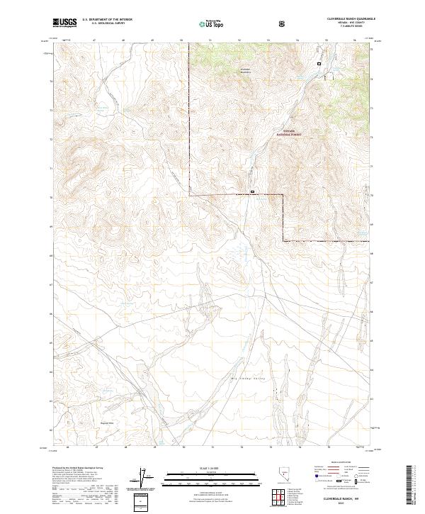 Cloverdale Ranch topographic map thumbnail