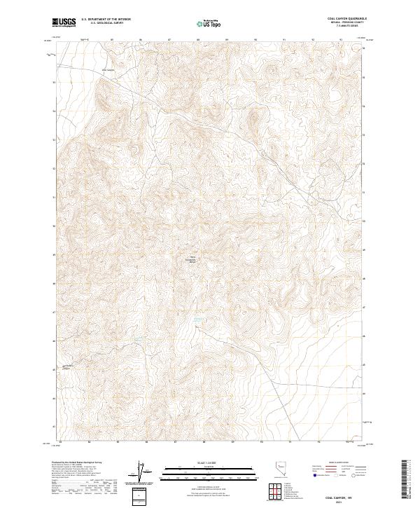 Coal Canyon topographic map thumbnail