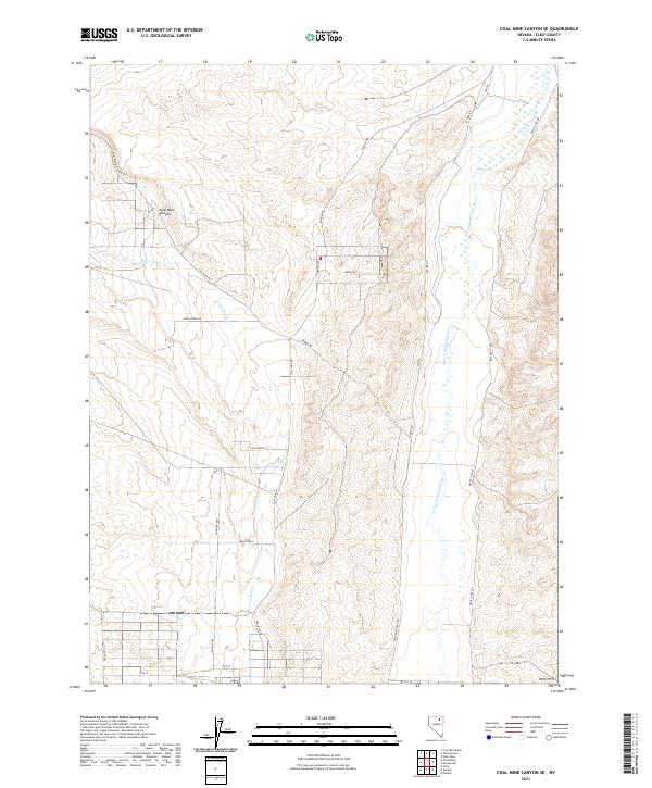 Coal Mine Canyon SE topographic map thumbnail