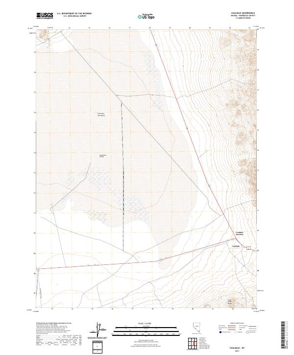 Coaldale topographic map thumbnail