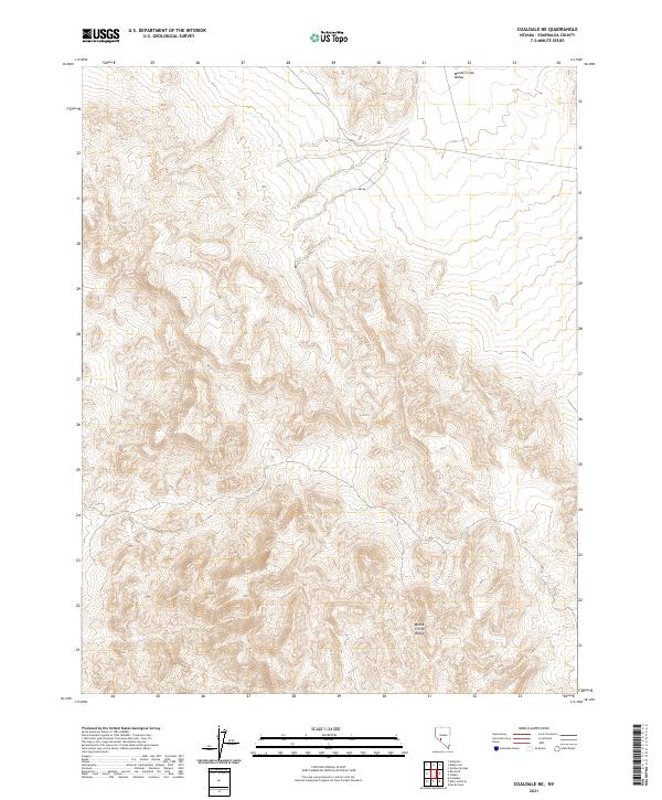 Coaldale NE topographic map thumbnail