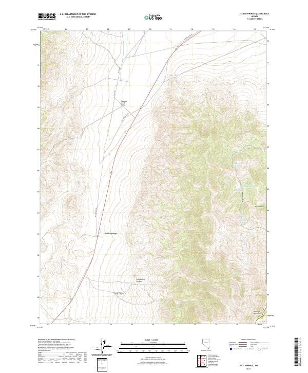 Cold Springs topographic map thumbnail