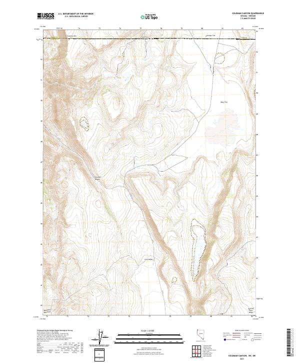 Coleman Canyon topographic map thumbnail