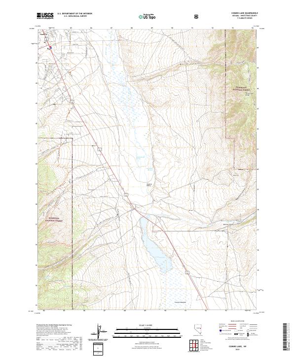 Comins Lake topographic map thumbnail