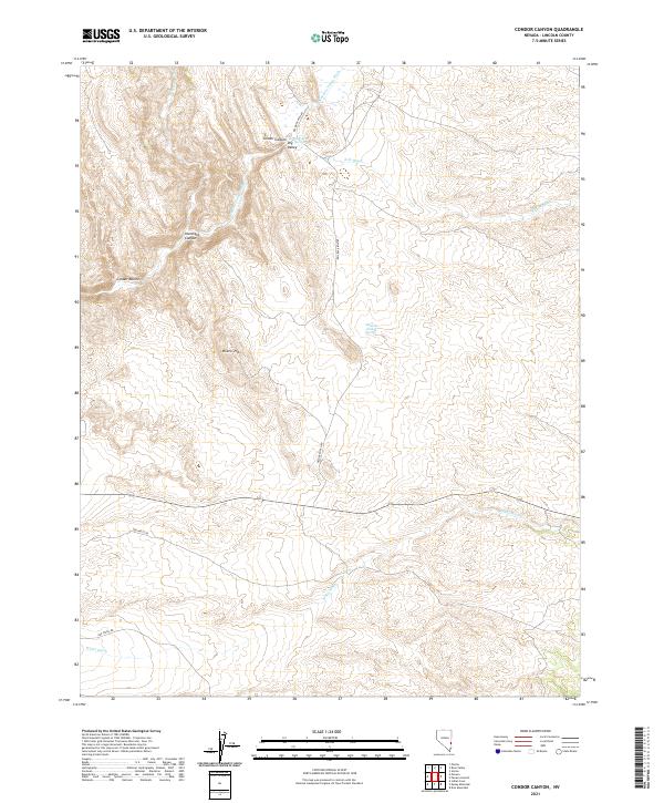 Condor Canyon topographic map thumbnail