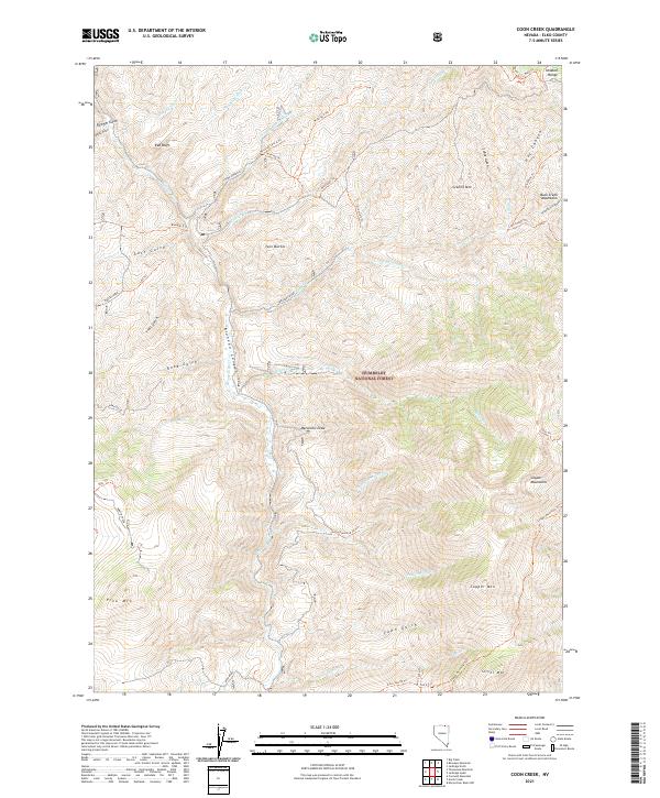 Coon Creek topographic map thumbnail