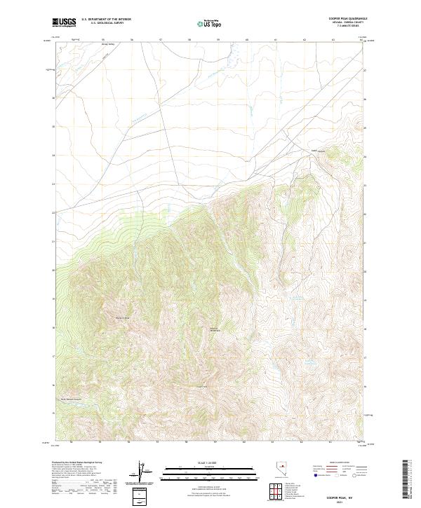 Cooper Peak topographic map thumbnail