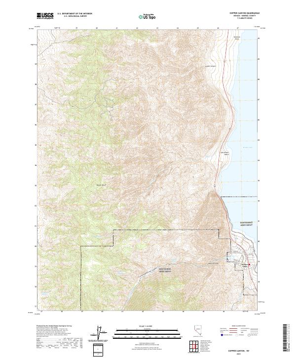 Copper Canyon topographic map thumbnail