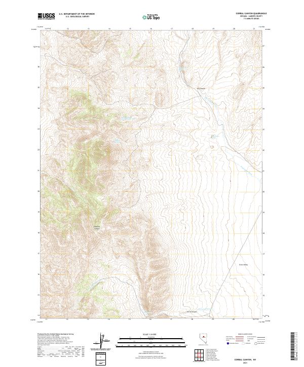 Corral Canyon topographic map thumbnail