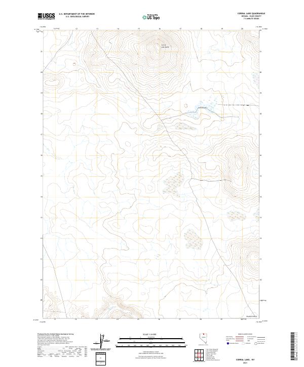 Corral Lake topographic map thumbnail