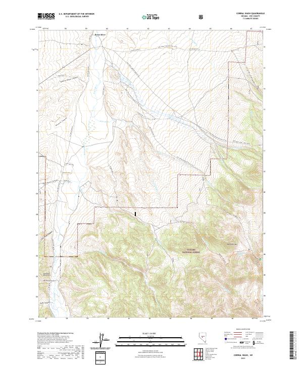 Corral Wash topographic map thumbnail