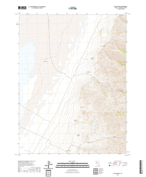 Cox Canyon topographic map thumbnail