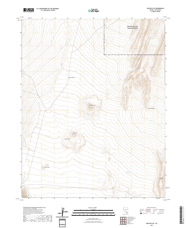 Crater Flat topographic map thumbnail