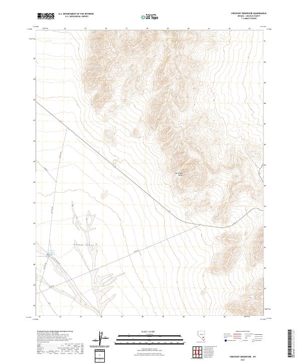 Crescent Reservoir topographic map thumbnail