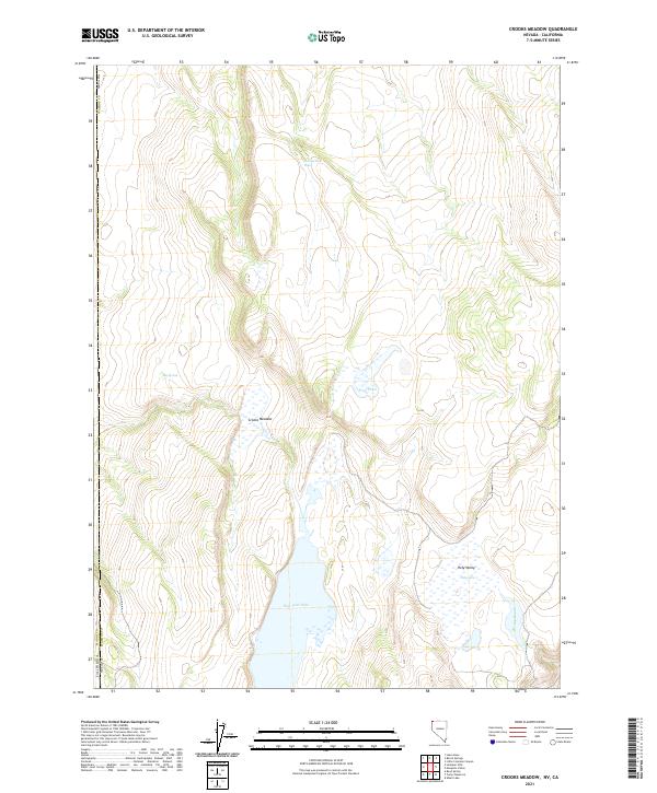 Crooks Meadow topographic map thumbnail