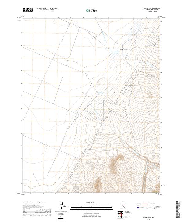 Crows Nest topographic map thumbnail