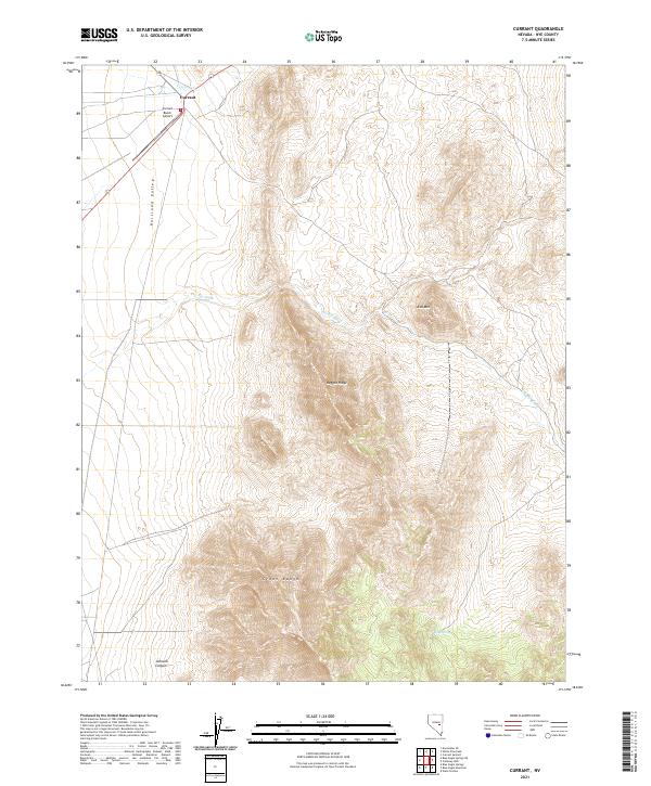 Currant topographic map thumbnail