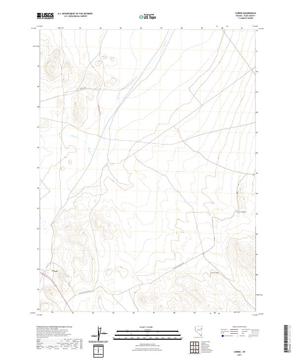 Currie topographic map thumbnail