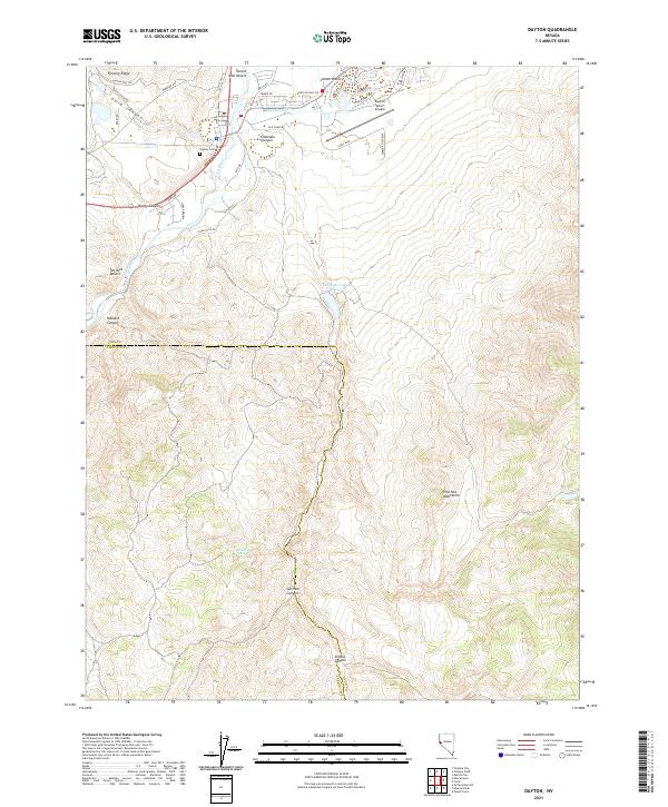 Dayton topographic map thumbnail
