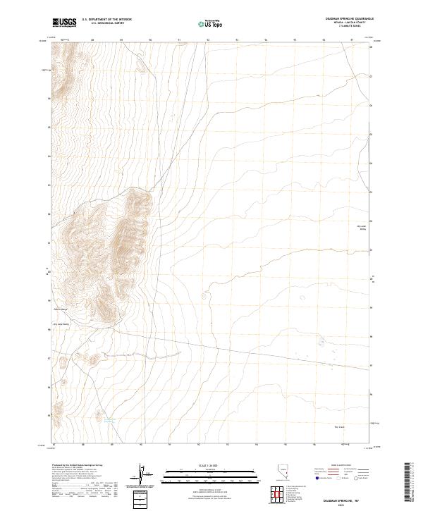 Deadman Spring NE topographic map thumbnail