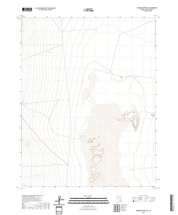 Deadman Spring SE topographic map thumbnail