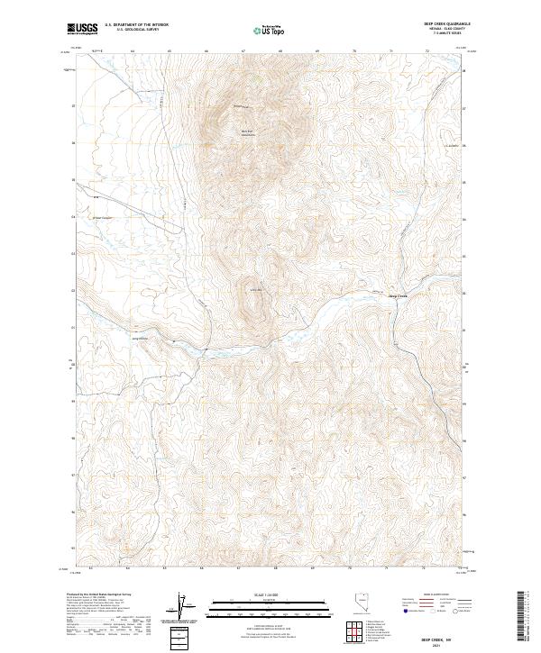 Deep Creek topographic map thumbnail