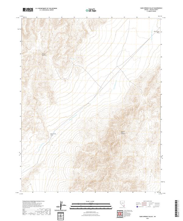 Kane Springs Valley topographic map thumbnail