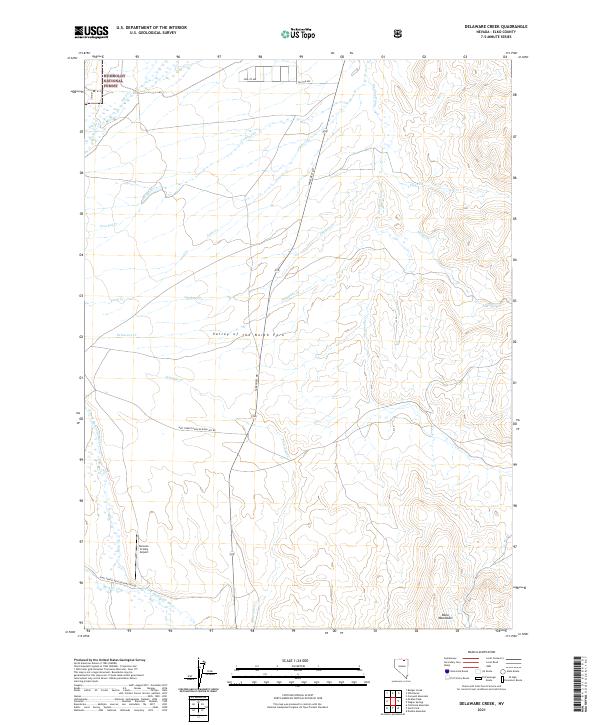 Delaware Creek topographic map thumbnail