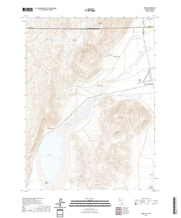 Denio topographic map thumbnail