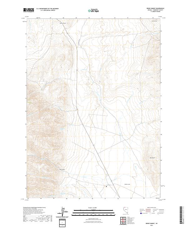 Denio Summit topographic map thumbnail
