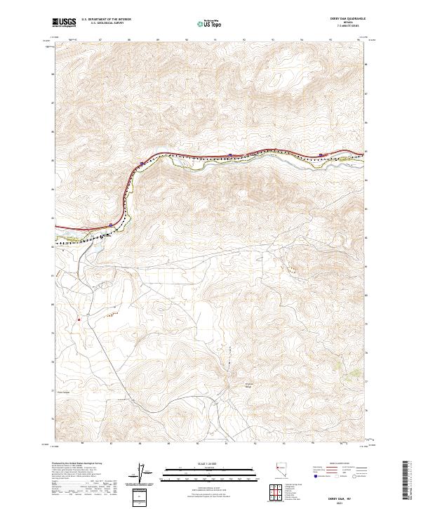 Derby Dam topographic map thumbnail