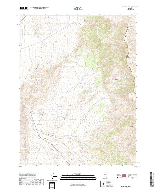 Desatoya Peak topographic map thumbnail