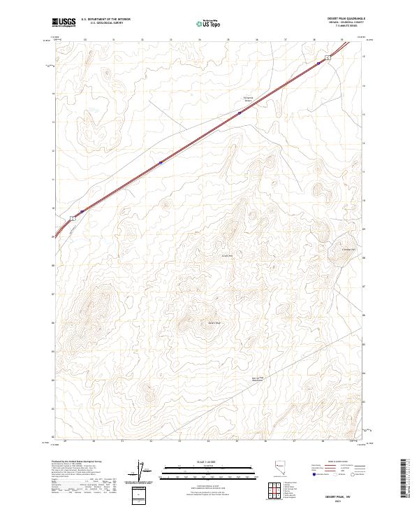 Desert Peak topographic map thumbnail