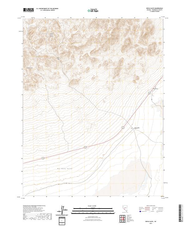 Devils Gate topographic map thumbnail