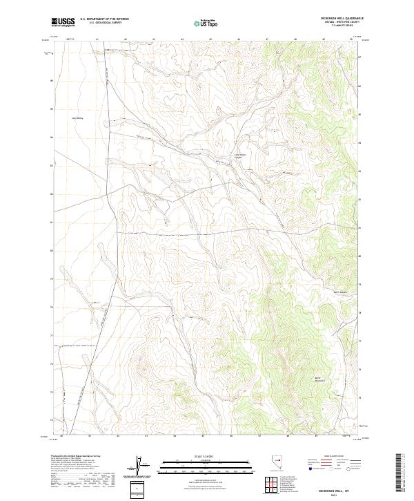 Dickenson Well 2021 topographic map thumbnail