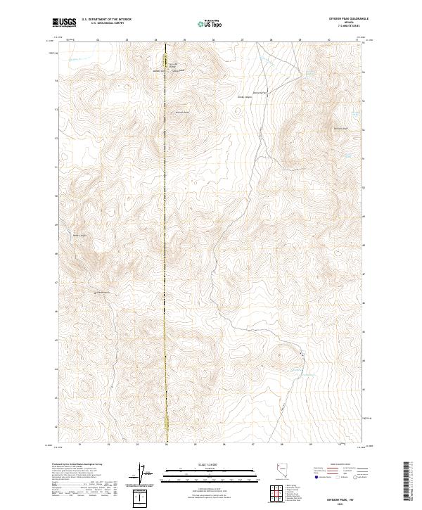 Division Peak 2021 topographic map thumbnail