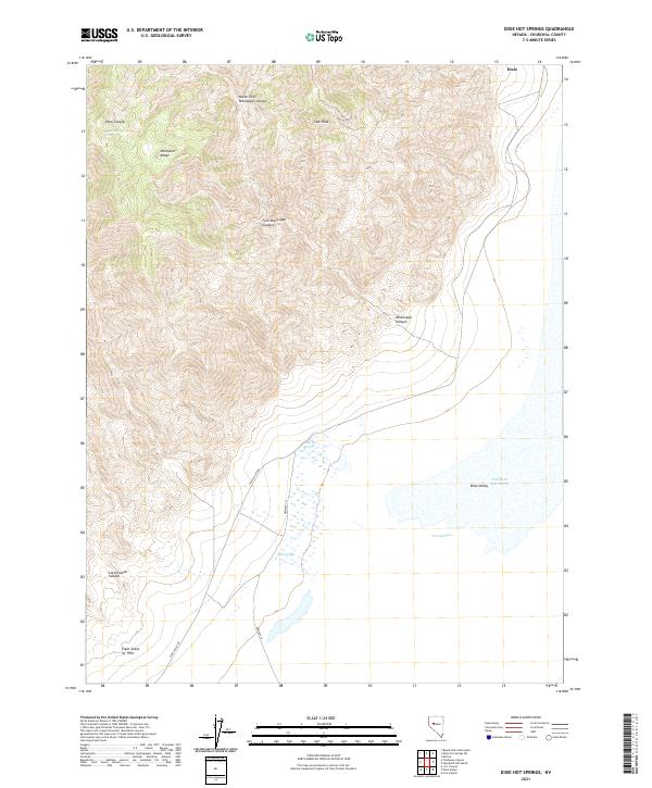 Dixie Hot Springs 2021 topographic map thumbnail