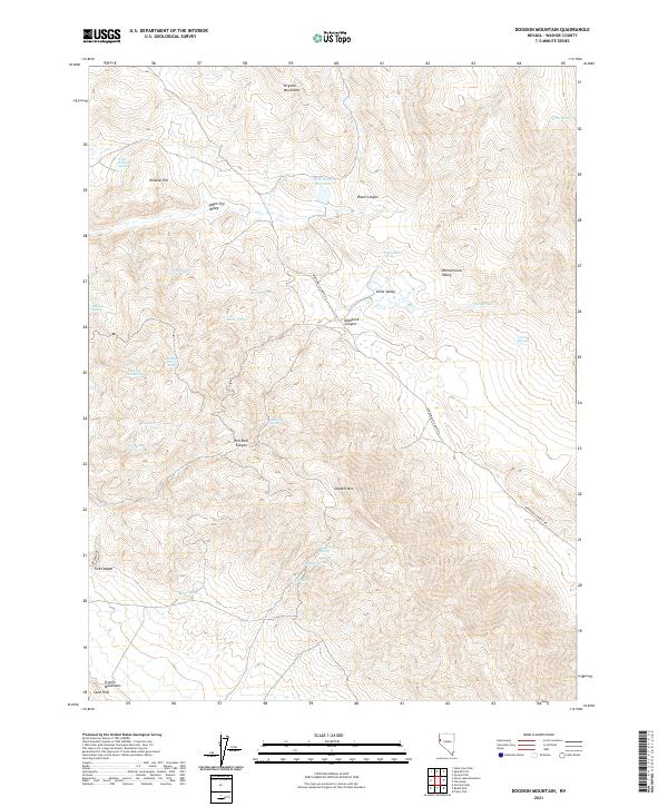 Dogskin Mountain topographic map thumbnail