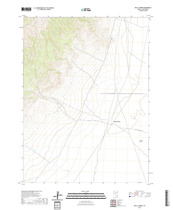 Dolly Varden topographic map thumbnail