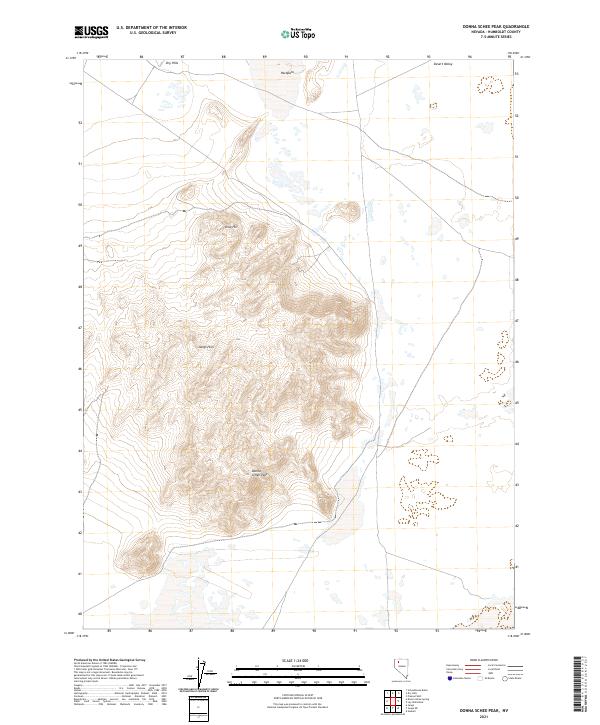 Donna Schee Peak 2021 topographic map thumbnail