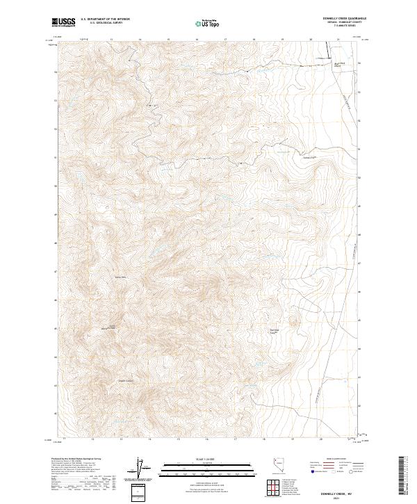 Donnelly Creek topographic map thumbnail