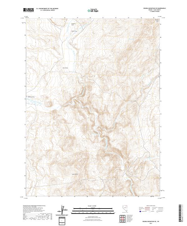 Double Mountain SE 2021 topographic map thumbnail
