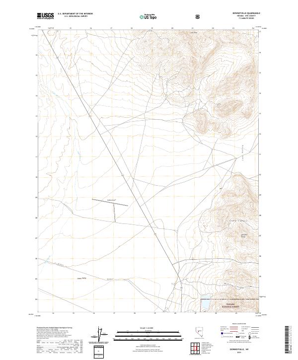 Downeyville 2021 topographic map thumbnail